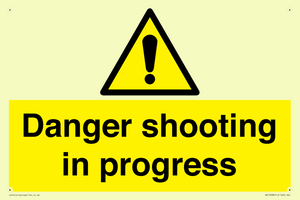 Danger shooting in progress